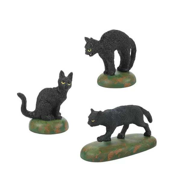 Department 56 Village Halloween Accessories<A Clowder Of Black Cats