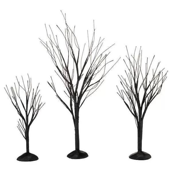 Department 56 Village Halloween Accessories<Black Bare Branch Trees, St/3