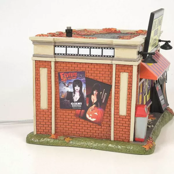 Department 56 Hot Properties Village<Elvira's Big Time Video Store