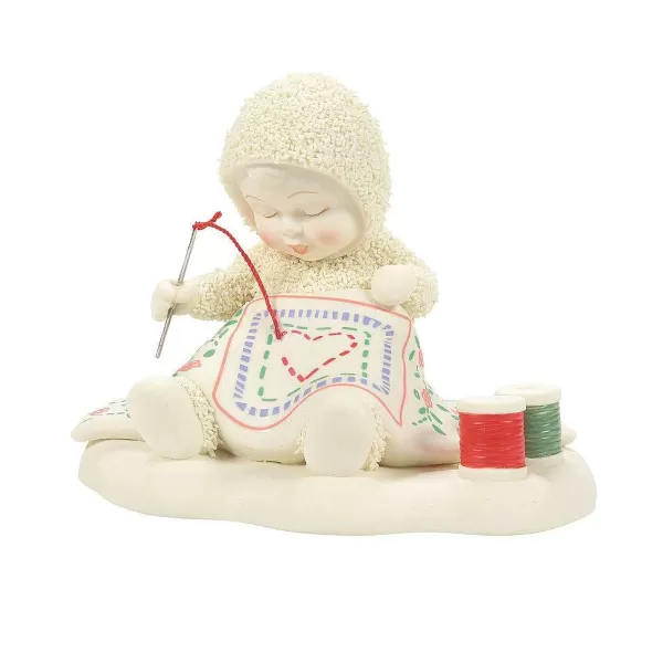 Department 56 Snowbabies Christmas Memories<Embroidered In Love