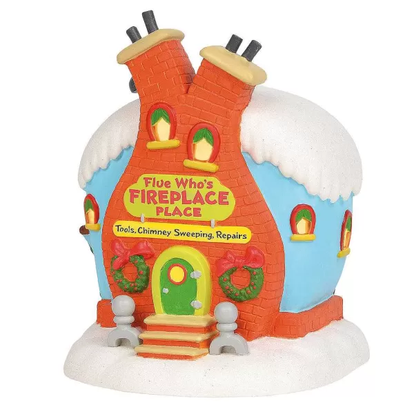 Department 56 Grinch Villages<Flue Who's Fireplace Place