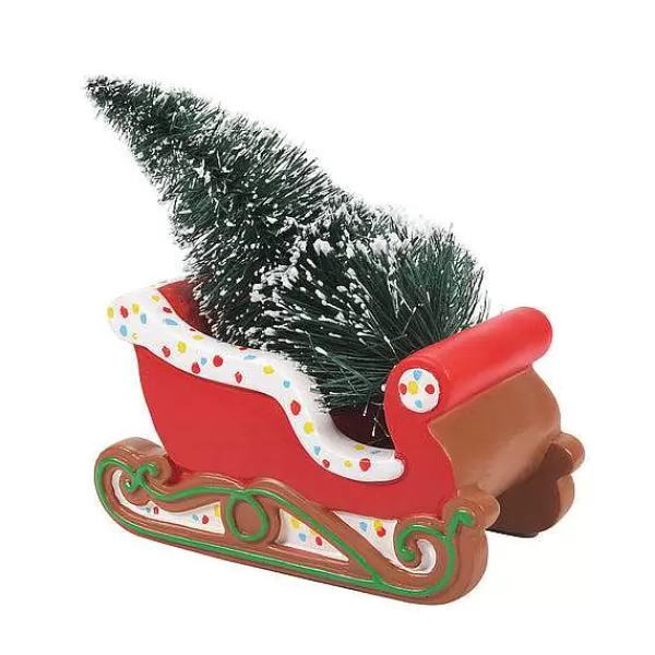 Department 56 Village Accessories<Gingerbread Christmas Sleigh