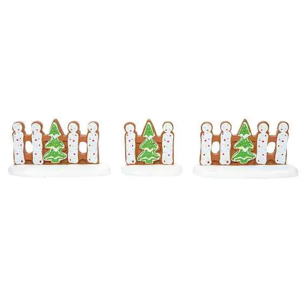 Department 56 Village Accessories<Gingerbread Xmas Fence St/3