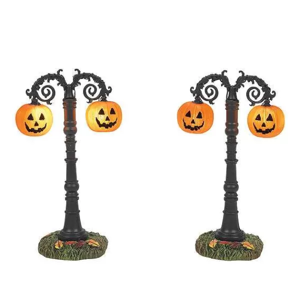 Department 56 Village Halloween Accessories<Hallows Eve Lit Street Lamps