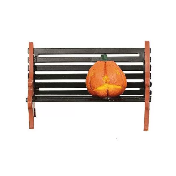 Department 56 Village Halloween Accessories<Haunted Pumpkin Bench