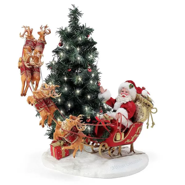 Department 56 New Santas<Here Comes Santa Claus