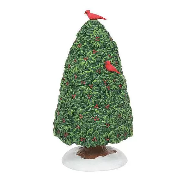 Department 56 Village Accessories<Holiday Holly Tree