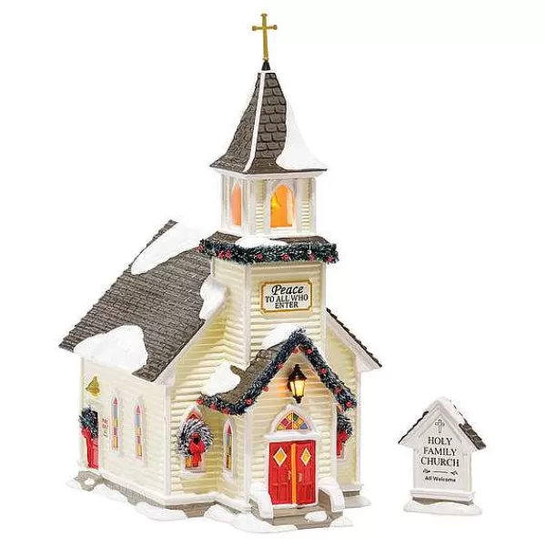 Department 56 Original Snow Village<Holy Family Church, Set Of 2