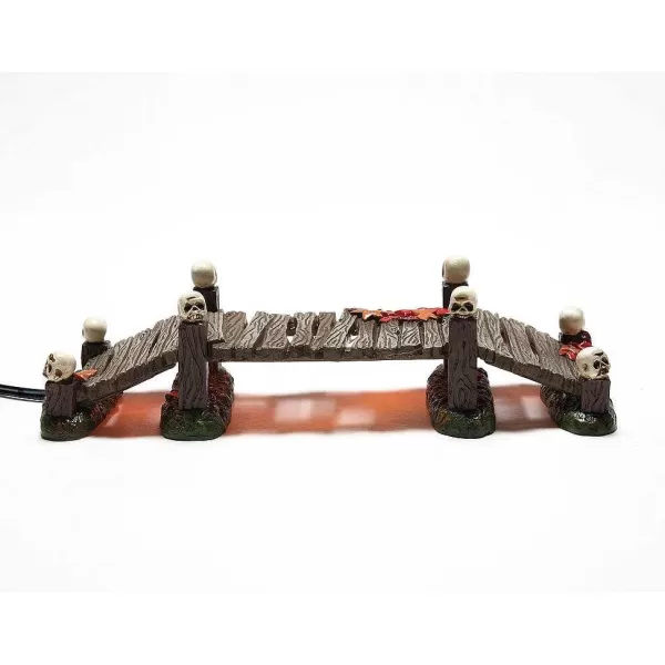 Department 56 Village Halloween Accessories<Lit Haunted Boardwalk Bridge