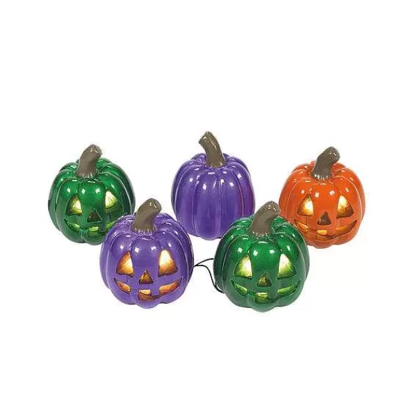 Department 56 Village Halloween Accessories<Lit Shiny Pumpkin String Light