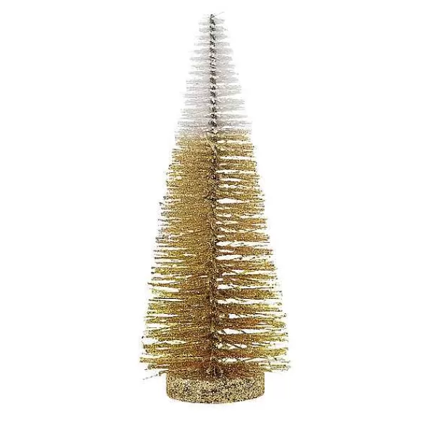 Department 56 Christmas Basics<Med. Gold Variegated Tree