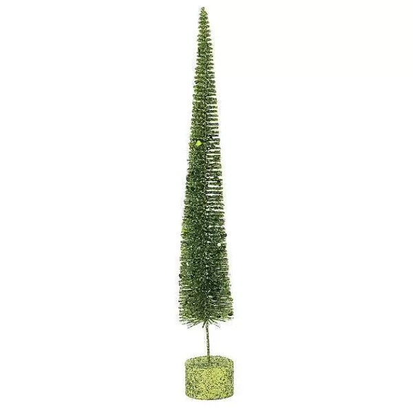 Department 56 Christmas Basics<Med. Green Glitter Spike Tree