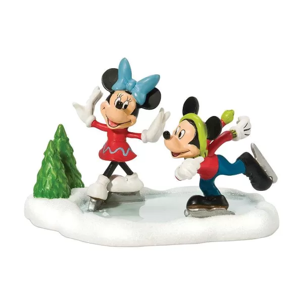 Department 56 Disney Village<Mickey & Minnie Go Skating