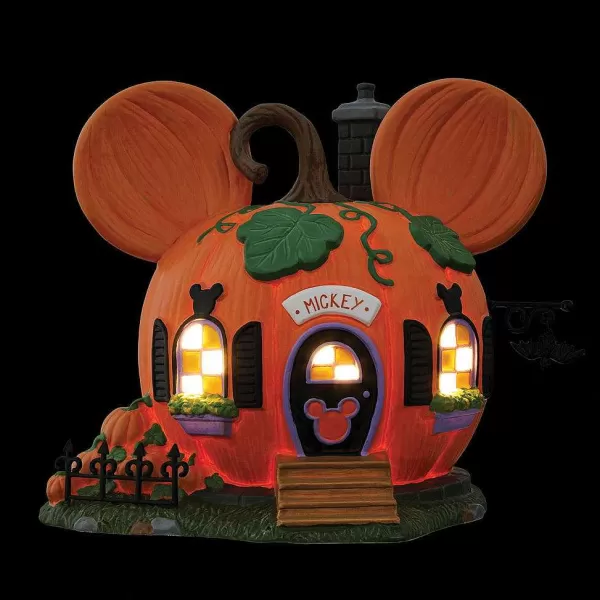 Department 56 Disney Village<Mickey's Pumpkintown House