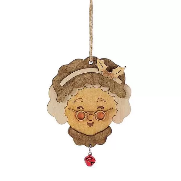 Department 56 Flourish<Mrs. Claus Face Orn