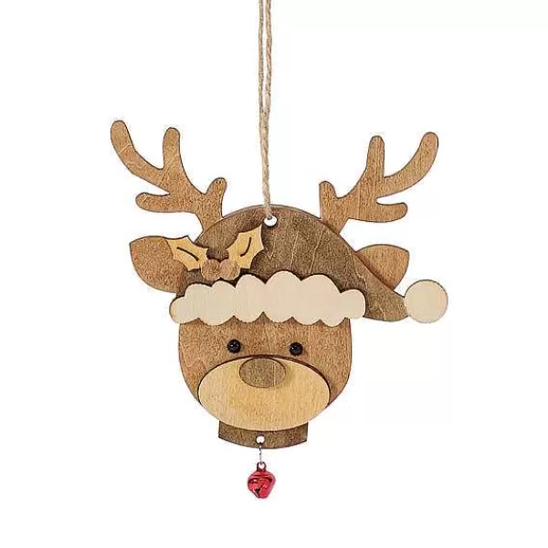 Department 56 Flourish<Reindeer Face Orn