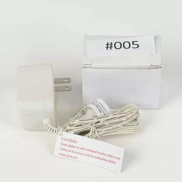 Department 56 Replacement Parts<Replacement Adapter 3V Dc 500Ma White Male Jack