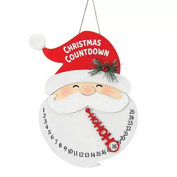 Department 56 Flourish<Santa Countdown Sign