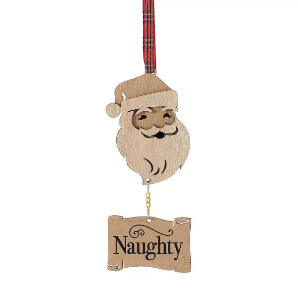 Department 56 Flourish<Santa Naughty/Nice Orn