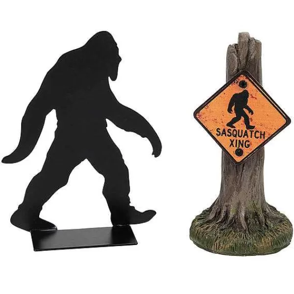 Department 56 Village Halloween Accessories<Sasquatch Silhouette Set