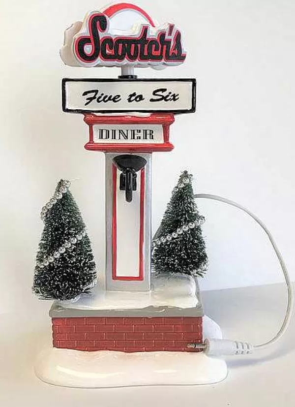 Department 56 Replacement Parts<Scooter's Diner Lit Sign