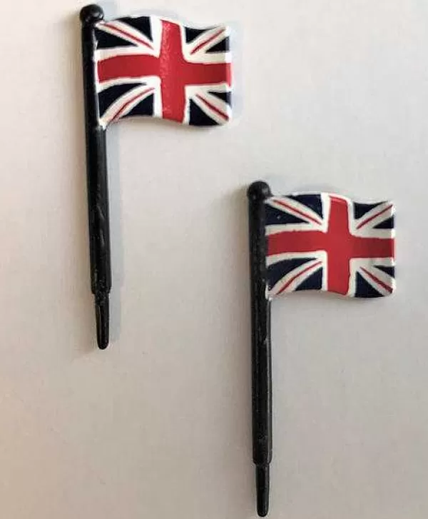 Department 56 Replacement Parts<Set Of 2 Mini British Flags