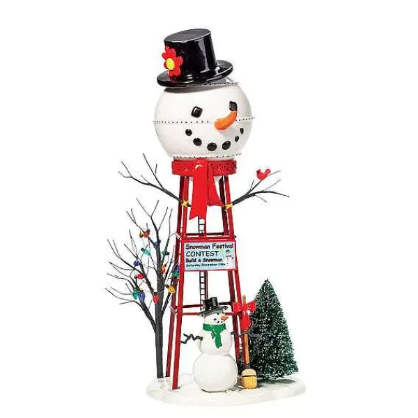 Department 56 Village Accessories<Snowman Watertower