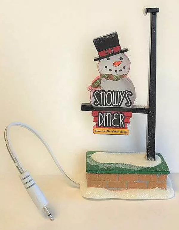 Department 56 Replacement Parts<Snowy's Diner Lit Sign