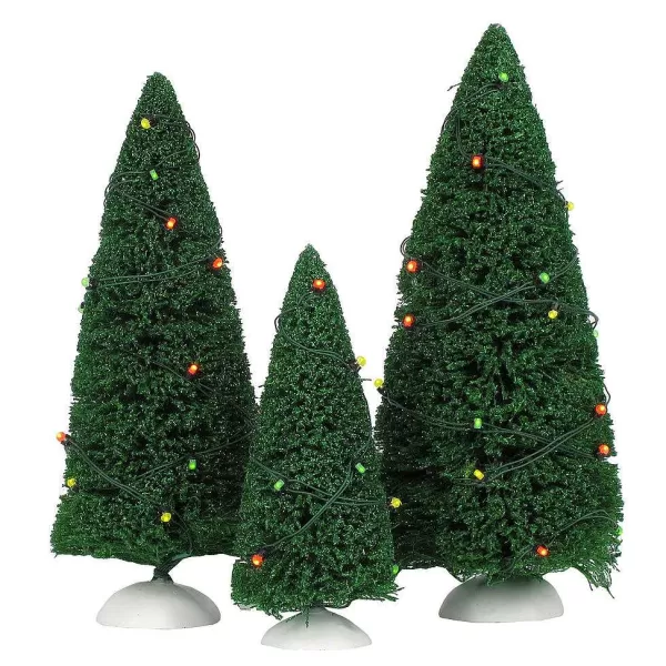 Department 56 Village Accessories<Twinkling Lit Trees Green