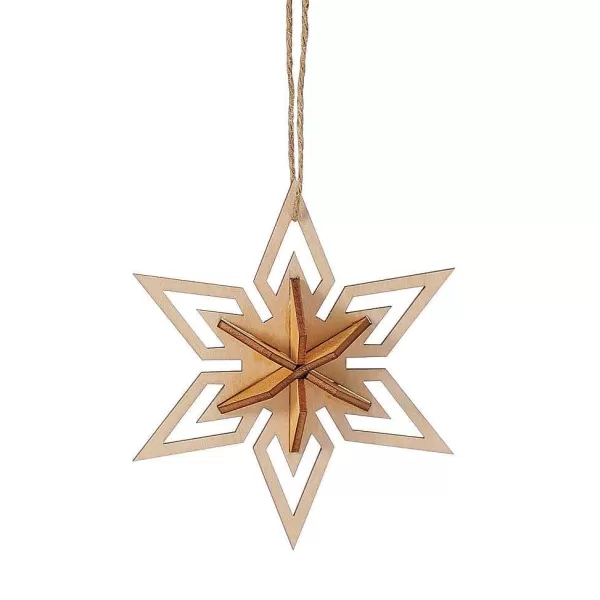 Department 56 Flourish<Wooden Star Orn